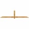 Ekena Millwork Eugene Rough Sawn Timber Gable Bracket, Western Red Cedar, 96"W x 24"H x 2"D x 4"F, 6/12 Pitch GBW096X24X0204EUG00RWR - alternate 1